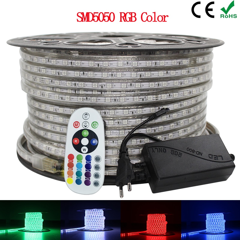 RGB LED Ʈ Ʈ 5050,  IP67, AC 220V, RGB ..